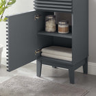 Modway - Render 18" Armoire de toilette de salle de bain (lavabo non inclus) - Gris-Construction en panneaux de particules et stratifiés