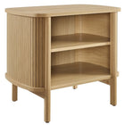 Modway - Cadence Ouvre Table de chevet, Chêne-Table de chevet polyvalente