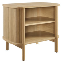 Modway - Cadence Ouvre Table de chevet, Chêne-Table de chevet polyvalente