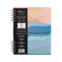 The Happy Planner - Planificateur spiralé personnalisable Petal Poetry 2025-2026 12-mois-Ce planificateur modèle Petal Poetry présente des paysages abstraits, une ambiance paisible et des couvertures en plastique durables et perforées