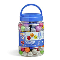 Hand2Mind - Number Blocks Ensemble de comptage de Numberblobs-Cet ensemble de 120 pièces comprend des compteurs Numberblob en 12 couleurs vives et précises, afin que les enfants puissent recréer des scènes de leurs épisodes préférés ! Les Numberblobs ont une bouche ouverte ou fermée ainsi que des formes cachées au fond pour des tonnes de plaisir de tri 