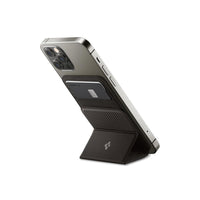 Spigen - Magnet Porte-cartes - Bronze a Canon-Capable de garder jusqu'à 2 cartes dans l'emplacement de stockage, la conception à trois volets transforme le portefeuille en béquille