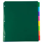 JAM Paper - Intercalaires en plastique - 8 onglets - paq./1-Mesure : 9-3/4 po x 11-1/2 po
