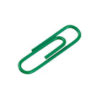 JAM Paper - Trombones standard colourés - taille standard 2 -5 cm - verts - paquet de 100-Taille : 1 pouce (standard/régulier) | Gardez vos piles de papier organisées avec des trombones colourés