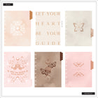 The Happy Planner - Planificateur durable Muted Mariposa 2025-2026 12-mois-Dimensions de la page: 7 po x 9,25 po