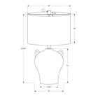 Monarch Specialties - Luminaire - 22 po H Lampe De Table - Céramique Beige - Abat-Jour Beige - Transitionnel-Dotée d'un interrupteur à bouton rotatif, cette lampe fonctionne avec une ampoule de 100 W (non incluse), ce qui vous permet d'éclairer sans effort n'importe quelle pièce