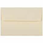 JAM Paper - Enveloppes d'invitation A8 doublées d'aluminium - 5,5 x 8,125 - écru avec feuille d'or - Paquet de 25-Caractéristiques de l'enveloppe : fermeture à rabat droit en gomme, finition en papier de lin de haute qualité, 30 % recyclé, intérieur de l'enveloppe doublé de papier d'aluminium