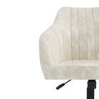 Brassex - Micah Chaise de bureau - beige-roulettes doubles en nylon pour une mobilité facile