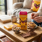 Montezuma’s Butter Nutter - Barre de chocolat au lait avec centre truffé au beurre d’arachide, 90 g, paquet de 3-Le sel de mer équilibre le chocolat au lait sucré et la garniture aux arachides.