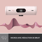 Logitech - Brio 500 Webcam HD avec Expo Auto, Cadrage Auto- Rose-Mode 'Show' : Presentez votre travail ou d'autres objets sur votre bureau grâce au mode Show, qui vous permet d'incliner la camera Web vers le haut ou vers le bas d'une seule main