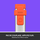 Stylet numérique Logitech Crayon pour tous les iPad (versions 2018 et ultérieures) avec technologie Apple Pencil - Orange-Logitech Crayon reste là où vous l'avez posé. Dans un sac ou votre poche, Logitech Crayon est suffisamment résistant pour vous accompagner partout.