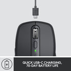 Logitech MX Anywhere 3 - Souris sans fil - Noir-Utilisez le Bluetooth ou le dongle Unifiying USB pour connecter trois dispositifs en même temps. Passez de votre PC, portable et iPad d’un simple clic