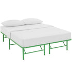 Modway - Horizon Acier inoxydable Cadre de lit complet, Vert-Cadre de lit à plateforme moderne
