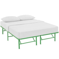 Modway - Horizon Acier inoxydable Cadre de lit complet, Vert-Cadre de lit à plateforme moderne