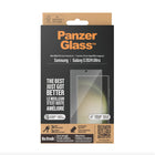 PanzerGlass - Ultra-Wide Fit Protecteur d'écran pour Samsung S24 Ultra - Transparent-Le revêtement AB a prouvé qu'il tue jusqu'à 99,99 % de toutes les bactéries de surface courantes