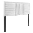 Modway - Believe Chenal Touffé Performance Velvet Tête de lit King/King de Californie, Blanc-Tête de lit Channel Tufted King/California King