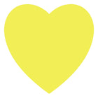 JAM Paper - Rouleaux d'étiquettes standard - en forme de cœur - 2 x 2 - jaune fluo - 125 étiquettes/rouleau-Taille : en forme de cœur (2 x 2 pouces) | Les étiquettes imprimables sont faciles à créer et à personnaliser.