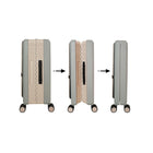 TRAVLR - Valise cabine rigide pliable de 20 pouces - Vert matin- Serrure TSA 