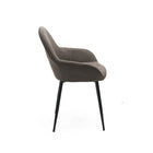 Brassex - Chaise de visite 917526 Oban - ensemble de 2 - brun vintage-Revêtement en tissu de qualité supérieure