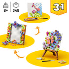 LEGO - Creator Le tableau décoratif à motifs floraux-Construisez 3 jouets floraux différents : un tableau, un cadre photo ou une palette et un croquis