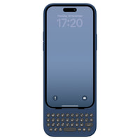Clicks - Étui clavier pour iPhone 15 Pro - Royal Ink-Tapez avec vitesse et précision sur un clavier conçu pour la sensation et la performance.