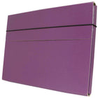 JAM Paper - Étui de transport pour dossiers minces avec bande élastique - 9 1/4 x 1/2 x 12 1/2 - Violet-Taille: 9,25 po x 0,5 po x 12,5 po