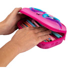 ZIPIT - Étui à crayons sensoriel, trousse organisatrice grande capacité pour filles, rose-8