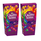 Nestlé Royaume-Uni Quality Street Carton 240g (paquet de 2)-Cet emballage Quality Street contient une variété de chocolats riches et intenses au lait et noir, ainsi que de caramels, aux formes emblématiques, emballés comme des bijoux étincelants.
