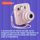 FUJIFILM - Ensemble avec appareil instantané instax mini 13 - Rose bonbon-Contrôle automatique du flash