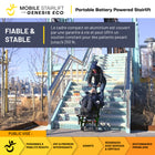 Mobile StairLift - Genesis ECO - Monte-escalier portable - chaise mobile légère à batterie - noir-Ce monte-escalier est équipé d’une batterie lithium-ion rechargeable offrant jusqu’à 40 volées d’escaliers par charge
