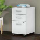 Bush Business Furniture Studio C - Classeur mobile à 3 tiroirs - blanc (SCF216WHSU)-Classeur mobile à 3 tiroirs livré entièrement assemblé pour votre commodité