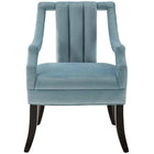 Modway - Harken Performance Velvet Chaise d’accent - Bleu clair-Assemblée requise