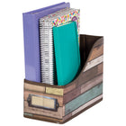 Teacher Created Resources - Récupéré Bois Design Book Bin, Pack de 3-Mesures 5 po L x 8 po H x 11 po D