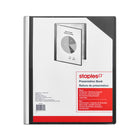 Staples® - Chemises de présentation en poly à pochettes multiples, 40 pochettes, noir-Ces chemises multipochettes polyvalentes vous permettent de catégoriser facilement le contenu  