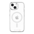 AXS - Crystal Shield Étui D3O MagSafe compatible pour Apple iPhone 14 - Transparent-Protection anti-UV pour afficher clairement le design original de votre cellulaire