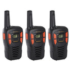Cobra - ACXT145 Radio bidirectionnelle compacte à 22 canaux - Portée de 16 milles - Paquet de 3-Accès facile à 22 canaux sur les fréquences FRS (Family Radio Service)