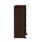 PrepacMC – Commode à 5 tiroirs Fremont, 45 1/4 po, espresso-Côtés des tiroirs en vrai bois verni incolore