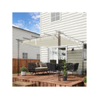 Outsunny - remplacement de toit rétractable pour pergola 8,2 pi L x 8,4 pil , pour cadre 10 pi L x 10 pi l (couverture supérieure uniquement), blanc crème-Le tissu respirant assure une bonne circulation de l'air