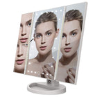 Pursonic - Miroir de maquillage vanité pliant-Les miroirs ultrareflets à 3 panneaux wide viewing area offrent plusieurs angles de vision, de sorte que vous avez toujours l’air (et vous sentez) à votre meilleur ! 