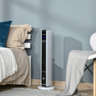 HOMCOM - Chauffage tour céramique 750 W/1500 W avec oscillation à 65 degrés-Mode de chauffage réglable (ventilateur/faible chaleur/forte chaleur) et température (10-49°C) pour maintenir une chaleur agréable dans votre pièce 
