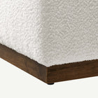 Modway - Tilden Grande boucle carrée de 28" Rembourré Ottoman - Noyer des nuages-7