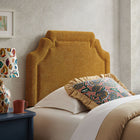 Modway - Magnolia Tissu rembourré Tête de lit - Cuivre-Silhouette festonnée