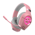 Hecate by Edifier - Casque de jeu USB professionnel GX avec audio haute résolution et microphone rétractable - Rose-Le système audio certifié Hi-Res combine des haut-parleurs à diaphragme en titane de 50 mm de qualité supérieure pour produire un son stéréo haute fidélité