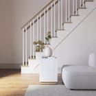 Nexera - Table d'appoint Nauraa, Blanc et Érable naturel-4