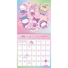 DateWorks - 2026 Calendrier Mural 16 Mois - 12 po x 12 po - Hello Kitty - Bilingue -Septembre 2025 - Décembre 2026