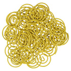 JAM Paper - Trombones circulaires - trombones ronds - jaunes - paquet de 50- Trombones de qualité supérieure fabriqués à partir de fil d'acier recouvert de vinyle de haute qualité