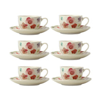 Maxwell & Williams - Wildwood Demi - Tasse et Soucoupe - 100 ml - Ensemble de 2 - Paquet de 6-Lave-vaisselle