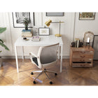 Can-Bramar Glassara Writing Desk - White-La surface est faite de verre trempé givré (6 mm d’épais)