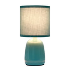 Simple Designs - Petite lampe de table ronde - Vert écume de mer avec abat-jour assorti-Assemblage et utilisation: Le produit est livré assemblé et il suffit de fixer l'abat-jour à la base avec un écrou à douille fourni avant utilisation