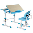 TygerClaw - Bureau pour enfants à hauteur réglable avec rangement, Bleu-La fonction de bureau inclinable améliore l'angle, le rendant plus propice à l'écriture, à la lecture et au dessin